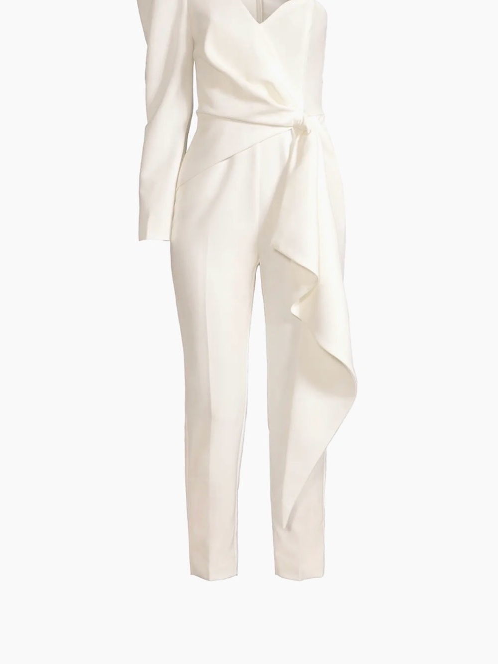 Lavish Alice One-Shoulder white Jumpsuit